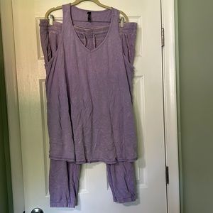 Torrid sleep jogger tank set